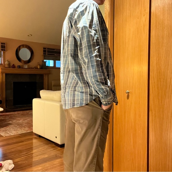 Haggar Strait Leg Flat Front Chino Pants 32x32 - Picture 7 of 16